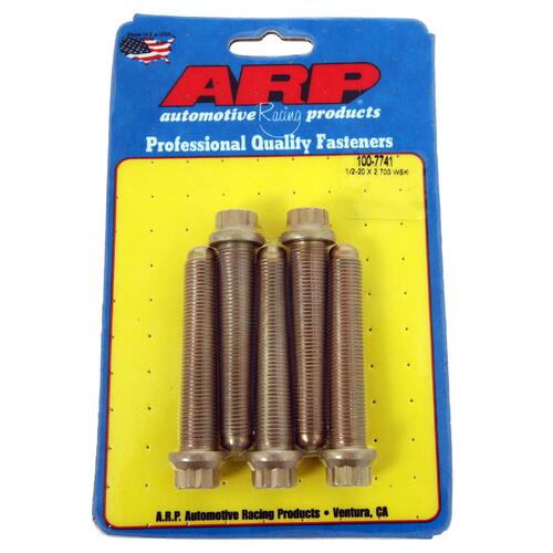 ARP Wheel Studs, 12-point, 1/2-20 Thread, 2.700 UHL, Aftermaket Axles, Set of 5
