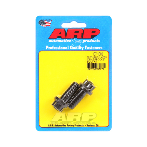 ARP Cam Bolts, 12-point, Chromoly, Black Oxide, 12mm x 1.25 RH Thread, For Mitsubishi, 2.0L DOHC 4G63, Kit