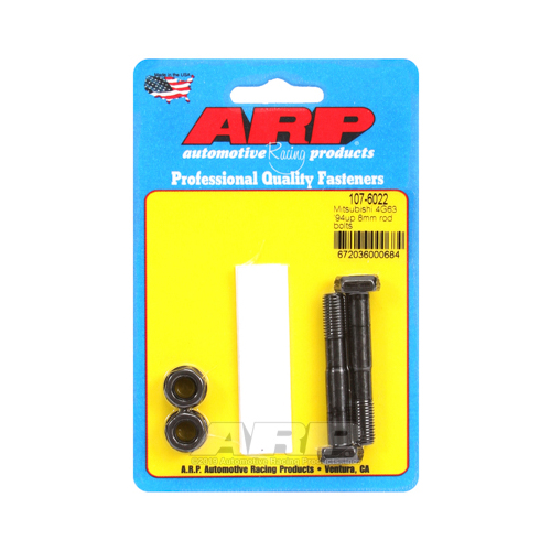 ARP Connecting Rod Bolts, High Performance Series, 8740 Chromoly Steel, For Mitsubishi, 2.0L, Pair
