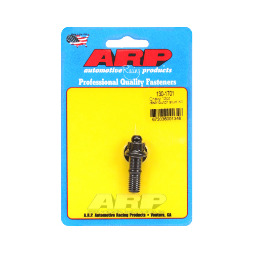 ARP Distributor Stud, Steel, Black Oxide, 12-Point, For Chevrolet, Small, Big Block, Each