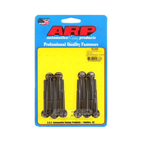 ARP Bolts, Intake Manifold, Hex Head, Chromoly, Black Oxide, For Chevrolet LS, GM, 180000psi, Kit