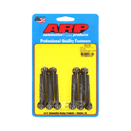 ARP Bolts, Intake Manifold, 12-point Head, Chromoly, Black Oxide, For Chevrolet LS, GM, 180000psi, Kit