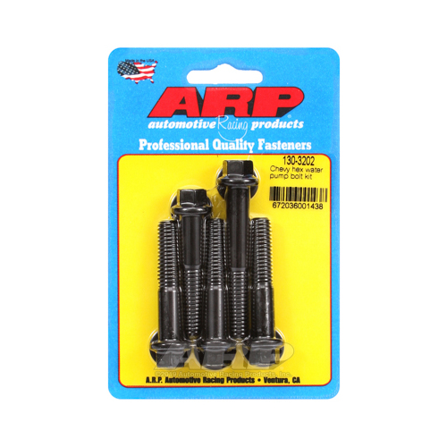 ARP Water Pump Bolts, Hex, Chromoly, Black Oxide, Long Bolt Kit, For Chevrolet, Small Block, Big Block, Kit