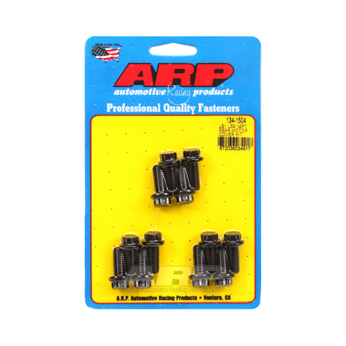 ARP Rear Motor Cover Bolts, 12-point Head, 8740 Chromoly, Black, Washers, For Chevrolet, V8, LS, Kit