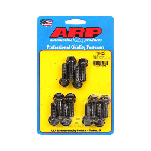 ARP Bolts, Intake Manifold, Hex Head, Chromoly, Black Oxide, For Chevrolet 265-400, 180000psi, Kit