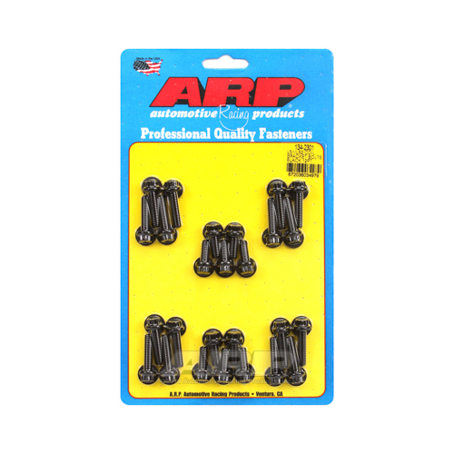 ARP Coil Bracket Bolts, 12-Point Head, Steel, Black, For Chevrolet, LS, Set of 16
