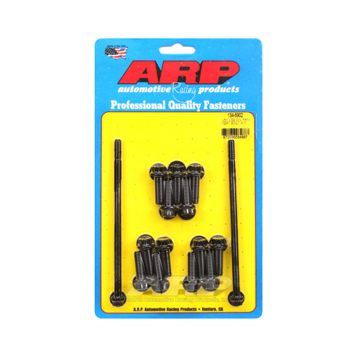 ARP Oil Pan Bolts, Chromoly Steel, Black Oxide, 12-Point Head, For Chevrolet, Small Block, LS1, Kit