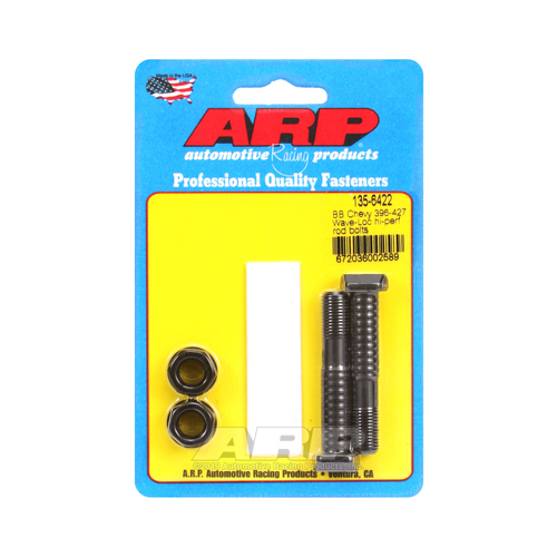 ARP Connecting Rod Bolts, High Performance Series Wave-Loc, Through-Bolt, 200, 000psi, 8740 Chromoly Steel, For Chevrolet, Pair