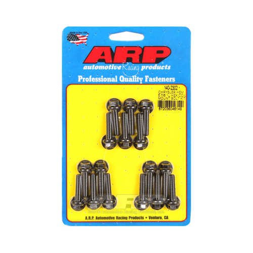 ARP Coil Bracket Bolts, Hex Head, Chromoly, Black Oxide, Mopar Hemi Gen III, 5.7L, 6.1L, Set of 16