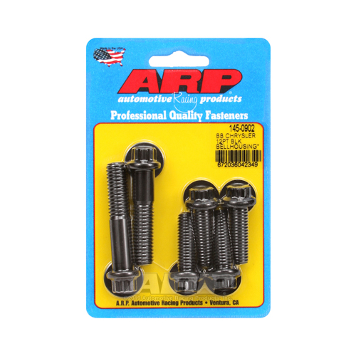 ARP Bellhousing Bolts, 12-point, Steel, Black Oxide, For Chrysler, For Dodge, For Plymouth, Big Block, Kit