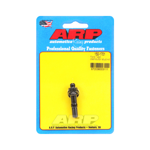 ARP Distributor Stud, Steel, Black Oxide, 12-Point, For Ford, Small, Big Block, Each