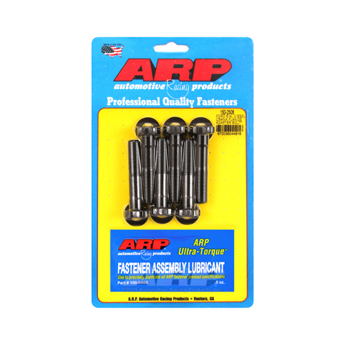 ARP Flywheel Bolts, High Performance, Crank Flange, Chromoly, Black Oxide, 12-point, 12mm x 1.25, 2.425 in. Length, For Ford, 6.4L, Set of 6