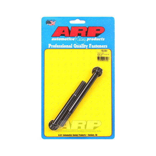 ARP Alternator Bracket Bolts, Black Oxide, 12-Point, For Ford Small Block/Windsor, Set
