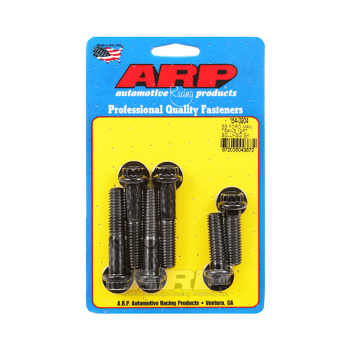 ARP Bellhousing Bolts, 12-point, 7/16-14 in. Thread, Steel, Black Oxide, For Ford, 289, 302, 351W, Kit