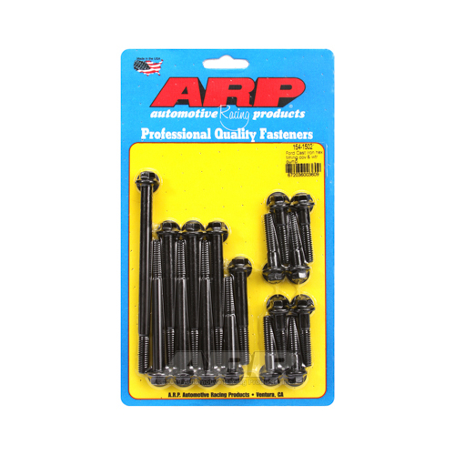 ARP Timing Cover and Cast Iron Water Pump Bolts, Chromoly, Black Oxide, Hex, For Ford, 289, 302, Kit