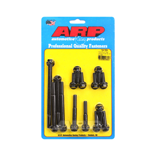 ARP Timing Cover and Aluminum Water Pump Bolts, Chromoly, Black Oxide, Hex Head, For Ford, 289, 302, Kit