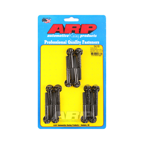 ARP Bolts, Intake Manifold, 12-point Head, Chromoly, Black Oxide, For Ford 351W, 180000psi, Kit