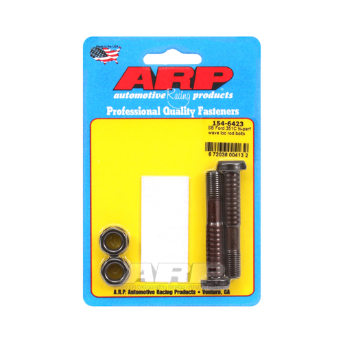 ARP Connecting Rod Bolts, High Performance Series Wave-Loc, Through-Bolt, 180, 000psi, 8740 Chromoly Steel, For Ford, Pair