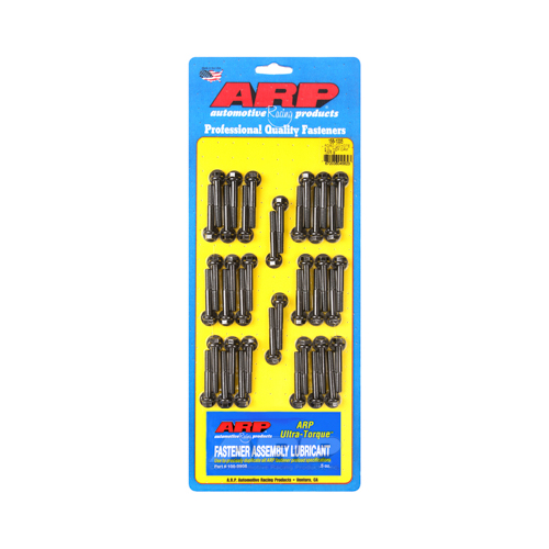 ARP Camshaft Tower Fasteners, Bolts, Hex Head, 6mm x 1.0 Thread Size, 8740 Chromoly, Black Oxide, 1.575 in. UHL, For Ford, 5.0L, Kit