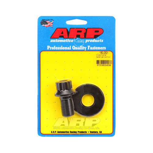 ARP Harmonic Balancer Bolt, Chromoly, Black Oxide, Hex Head, For Oldsmobile, 260-455 V8, Each