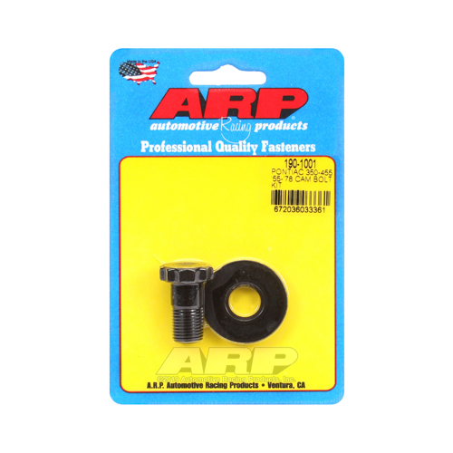 ARP Cam Bolt Kit, Chromoly, Black, For Pontiac, 350-455, Each
