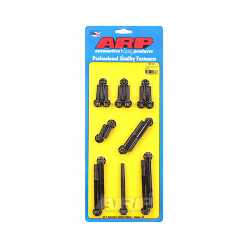 ARP Timing Cover and Aluminum Water Pump Bolts, Chromoly, Black Oxide, 12-Point, For Pontiac, V8, Kit