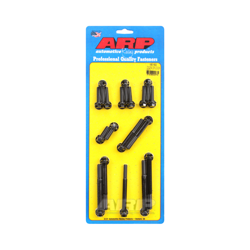 ARP Timing Cover and Aluminum Water Pump Bolts, Chromoly, Black Oxide, Hex Head, For Pontiac, V8, Kit