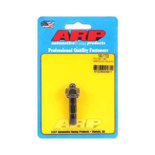 ARP Distributor Stud, Steel, Black Oxide, Hex, For Pontiac, Each
