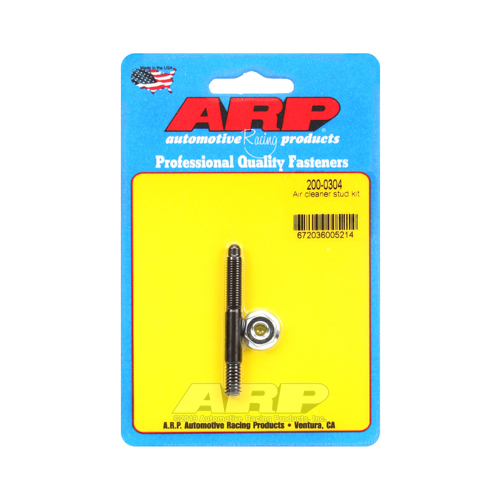 ARP Air Cleaner Stud/Nut, Steel, Black Oxide, 1/4 in.-20 Thread, 2.225 in. Length, Each