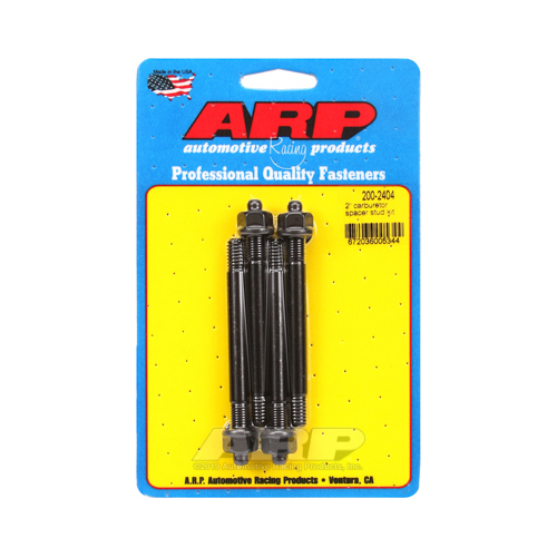 ARP Carburetor Studs, Black Oxide, 5/16-18/24 in. x 3.700 in. Long, Set of 4