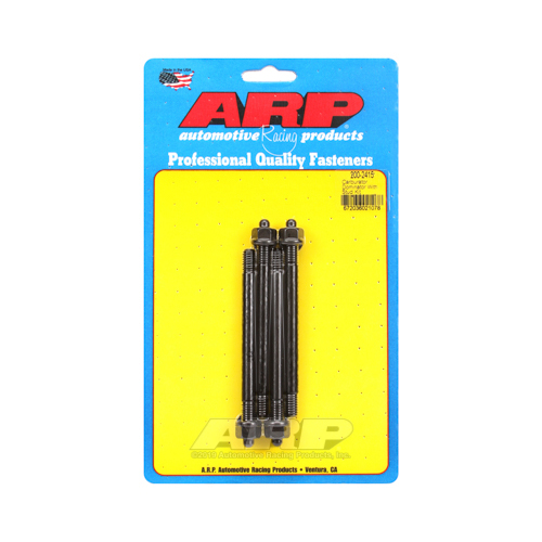 ARP Carburetor Studs, Black Oxide, 5/16-18/24 in. x 4.400 in. Long, Set of 4