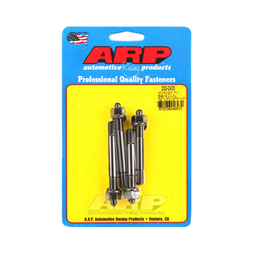 ARP Carburetor Fasteners, Carburetor Studs, Chromoly, Black Oxide, 5/16 in. Thread Size, Fits Applications Using A 1 in. Spacer, Set of 4