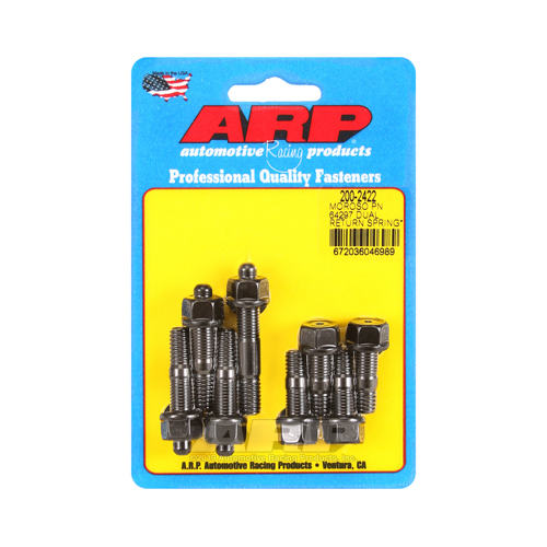 ARP Carburetor Stud Kit, Moroso 64927 dual return spring w/2 in. spacer plate carb stud Kit