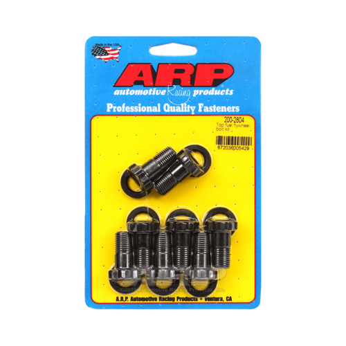 ARP Flywheel Bolts, Pro Series, Chromoly, Black, 12-Point, 1/2 in. x 1.0 in. Keith Black, Hemi, Top Fuel, Set of 8
