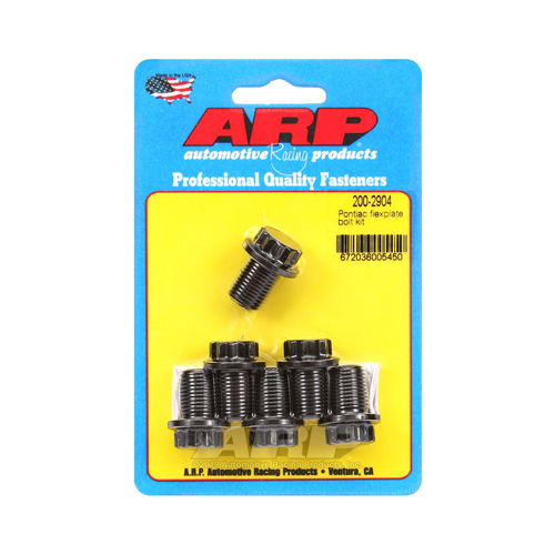 ARP Flexplate Bolts, Pro Series, 1/2 in.- 20 RH, .675 in. Length, For Pontiac, Set of 6