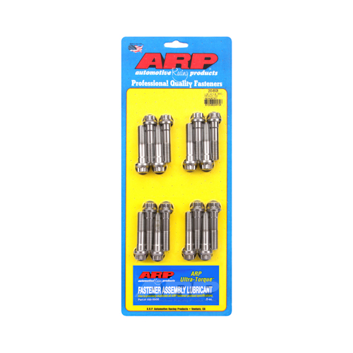 ARP Connecting Rod Bolts, Pro Series, Cap Screw, 260, 000psi, L19 Alloy, 1/2 in. Wrench Diameter, Set of 16