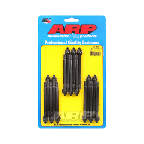 ARP Valve Cover Studs, Black Oxide 12-Point, Cast Alum Cover, DRT, BRO, B&B, 16 Pc