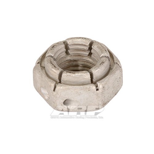 ARP Nut, Hex, Self Locking, Drilled, Carbon Steel, Cadmium/Chromate, 5/16 - 24 in, Each