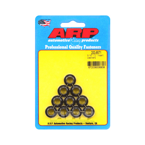 ARP Washer, Insert, Washer, Insert, Chromoly Steel, Black Oxide, .313 in. I.D, .380 in. O.D, Set of 10
