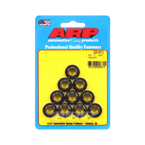 ARP Washers, Chromoly, Black Oxide, .375 in. I.D., .443 in. O.D., Set of 10