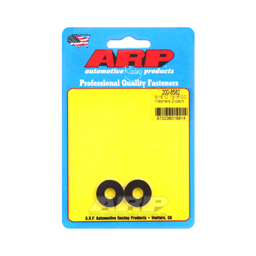 ARP Washer, Hardened, High Performance, Flat, 5/16 in. ID, 0.812 in. OD, 0.120 Thick, Chromoly, Black Oxide, Set of 2