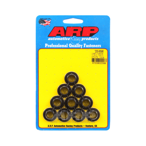 ARP Washers, Steel, Black Zinc, .438 in. Inside Diameter, .875 in. Outside Diameter, Set of 10