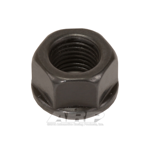 ARP Nut, Hex, 8740 Chromoly, Steel, Black, Flanged, 3/8 in.-24 Thread, 180000psi, Each