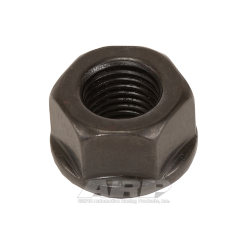 ARP Nut, Hex, 8740 Chromoly, Steel, Black, Flanged, 7/16 in.-20 Thread, 180000psi, Each