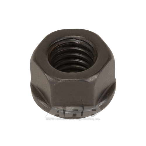 ARP Nut, Hex, 8740 Chromoly, Steel, Black, Flanged, 3/8 in.-16 Thread, 180000psi, Each