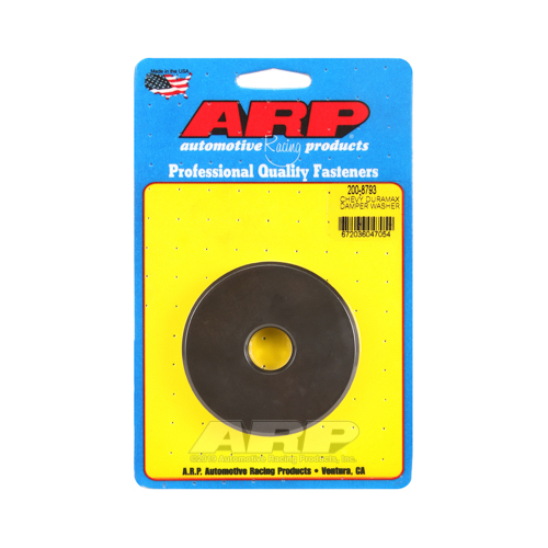 ARP Washer, Hardened, High Performance, Chamfer, Flat, 18mm ID, 73.7mm OD, 9.9mm Thick, Chromoly, Black Oxide, Each