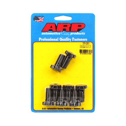 ARP Flywheel Bolts, Pro Series, Chromoly, Black Oxide, 12-Point, 12mm x 1.25 in, For Toyota, 2.0L, 3SGTE, Set of 8