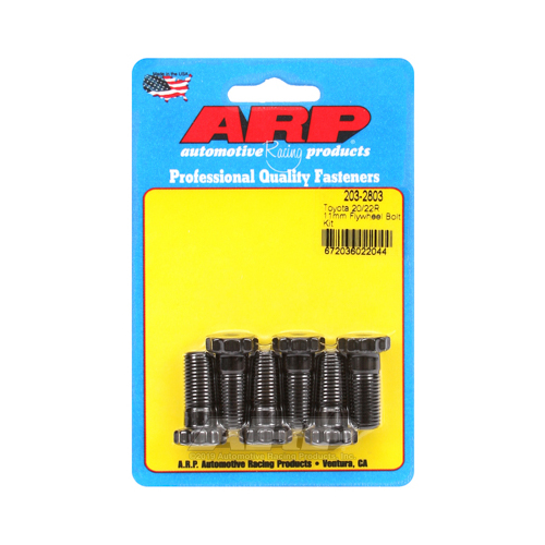 ARP Flywheel Bolts, Pro Series, Chromoly, Black Oxide, 12-point, 11mm x 1.25, For Toyota, 2.2, 2.4L, Set of 6