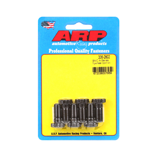 ARP Flywheel Bolts, Pro Series, Chromoly, Black Oxide, 12-Point, 3/8 in. x .900 in, Mini, 1.6L, Set of 6