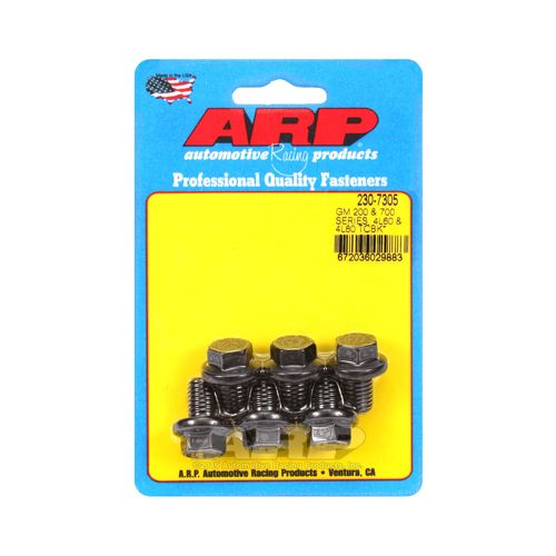 ARP Torque Converter Bolts, 10mm x 1.5 in, Hex, 8740 Chromoly, 700R4, 4L60, 4L60E, 4L80E, Set of 6